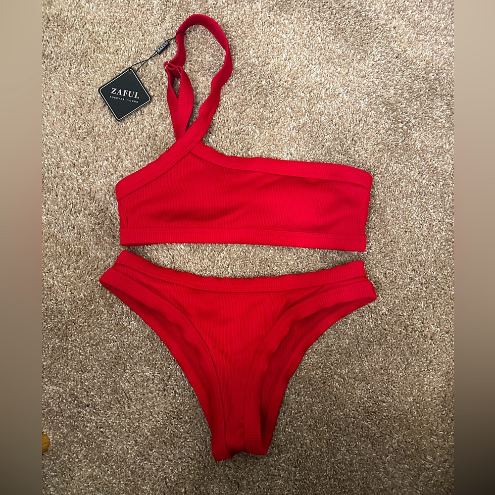 ZAFUL Women's Bikini Set Size 4 Red